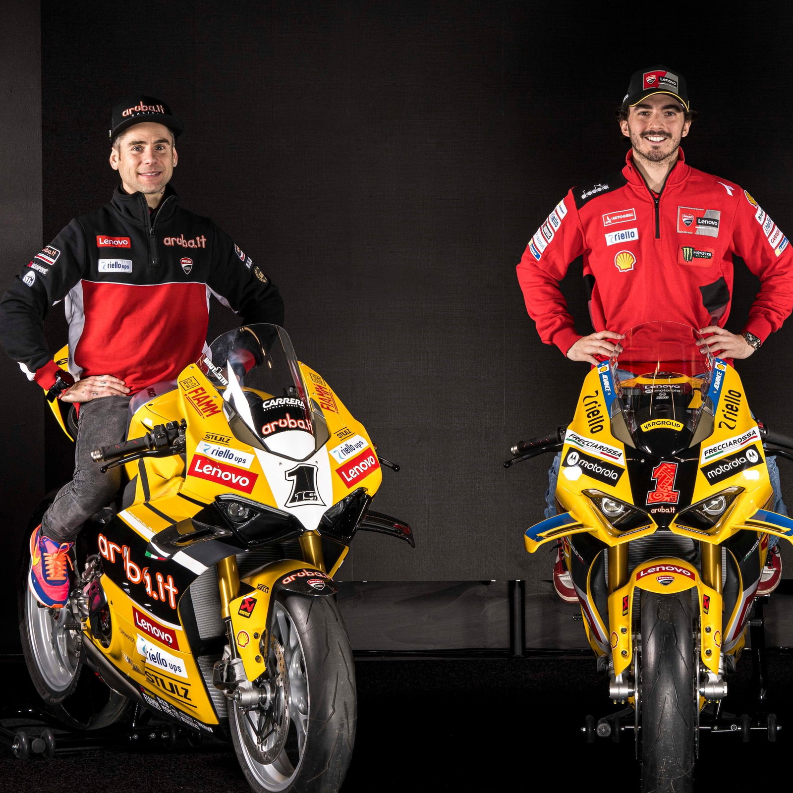 Alvaro Bautista and Francesco Bagnaia
